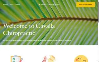 Cavalla Chiropractic, Dr Andrea Cavalla, DC website