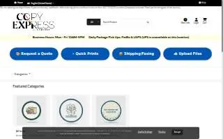 Copy Express of San Rafael website