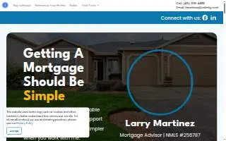 Larry Martinez, Mortgage Broker website