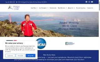 Muscle Joint Clinic website