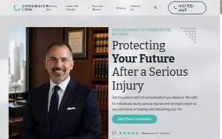 Synergist Law, P.C.- Personal Injury Law Firm website