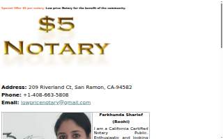 $5 Low Price Notary