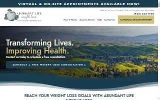 Abundant Life Weight Loss website