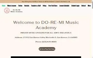 Do-Re-Mi Music Academy website