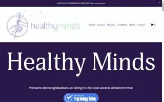 Healthy Minds of San Ramon website