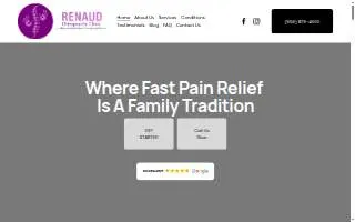 Renaud Chiropractic Clinic website