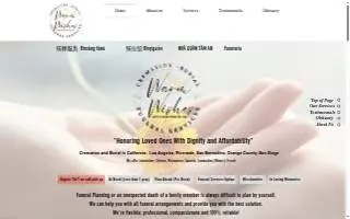 Warm Wishes Funeral Services website