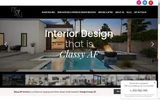 Classy AF Interiors website