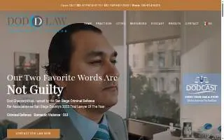 Dod Law, APC - Orange County website