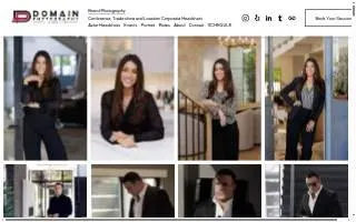 DOMAIN Photography - Headshots - Corporate - Portrait - Event website