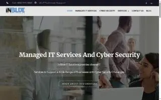 InBlue IT Solutions - Managed IT Services in Orange County & Costa Mesa website