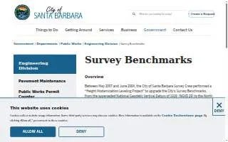 City of Santa Barbara Survey Office website