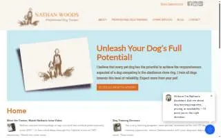 Nathan Woods, Dog Trainer website