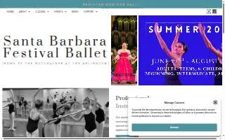 Santa Barbara Festival Ballet website