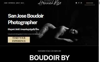 Boudoir by Hannah Rose website