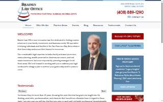 Brainin Law Office website