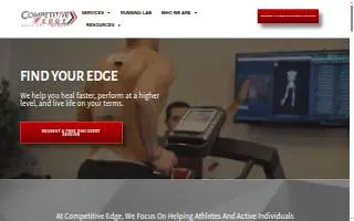 Competitive Edge Physical Therapy of Santa Clara website