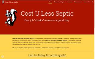 Cost-U-Less Septic Pumping Service