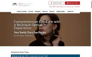 Eye Boutique Optometry website