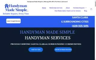 Handyman Made Simple LLC. website
