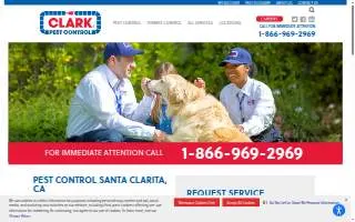 Clark Pest Control of Santa Clarita website