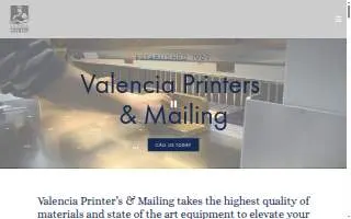 Valencia Printers website