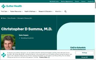 Christopher D Summa, M.D.