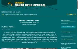CrossFit Santa Cruz Central website
