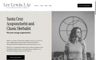 Lee Lewis, LAc - Santa Cruz Acupuncturist and Classical Herbalist website