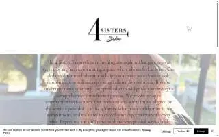 4 sisters salon website