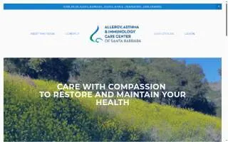 Allergy, Asthma, and Immunology Care Center of Santa Maria website