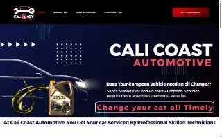 Cali Coast Automotive santa maria ca website