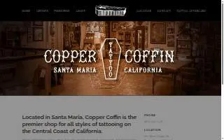 Copper Coffin Tattoo website