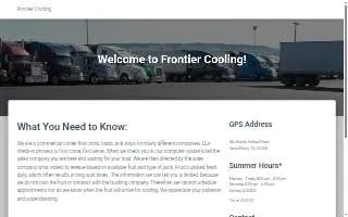 Frontier Cooling, Inc. website