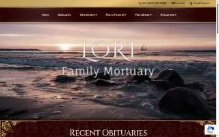 Lori Family Mortuary of Santa Maria website