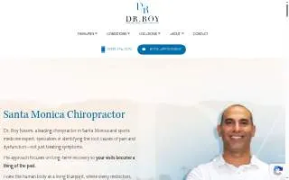 Dr Roy Nissim - Chiropractor Santa Monica website