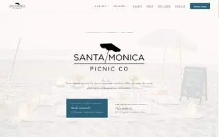 Santa Monica Picnic Co website