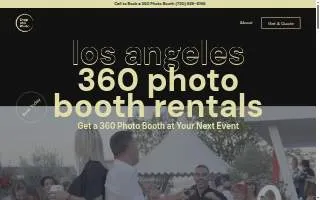 Snap 360 Photo - 360 Photo Booth Rental in Los Angeles and Santa Monica website