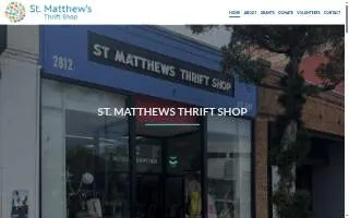 St Matthews Thrift Shop website