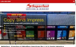 Superfast Copying and Binding Systems website