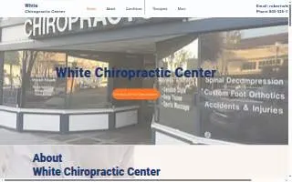 White Chiropractic Center website