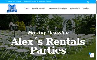 alex's rentals parties