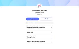 Blue Polish Nail Spa