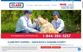 Clark Pest Control of Santa Rosa website