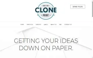Clone Digital Print & Copy website
