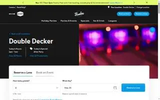Double Decker Lanes of Santa Rosa website