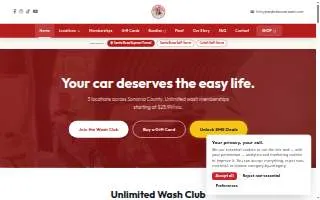 Easy Breezy Car Wash of Santa Rosa website