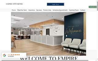 Empire Optometry website
