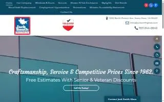 Jack Smith Glass & Sash website