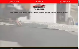 Northbay Roofing & Gutters Inc. website